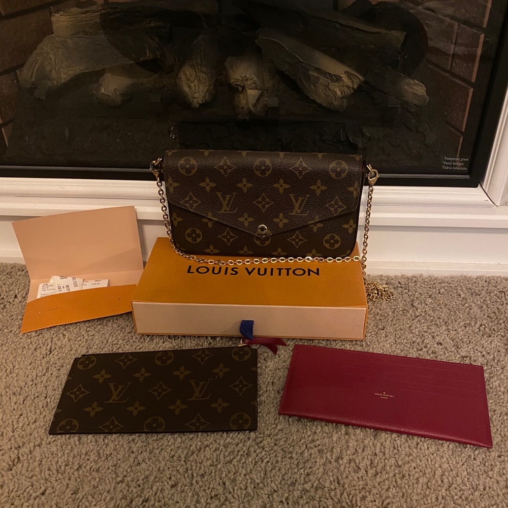 Louis Vuitton Monogram Felicia Wallet Fuchsia